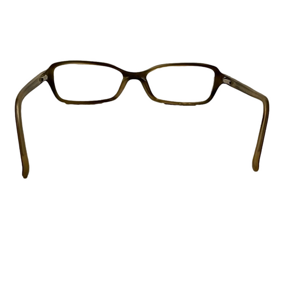 Cole Haan Brown Horn with Basketweave Detail Frame - Picture 7 of 8